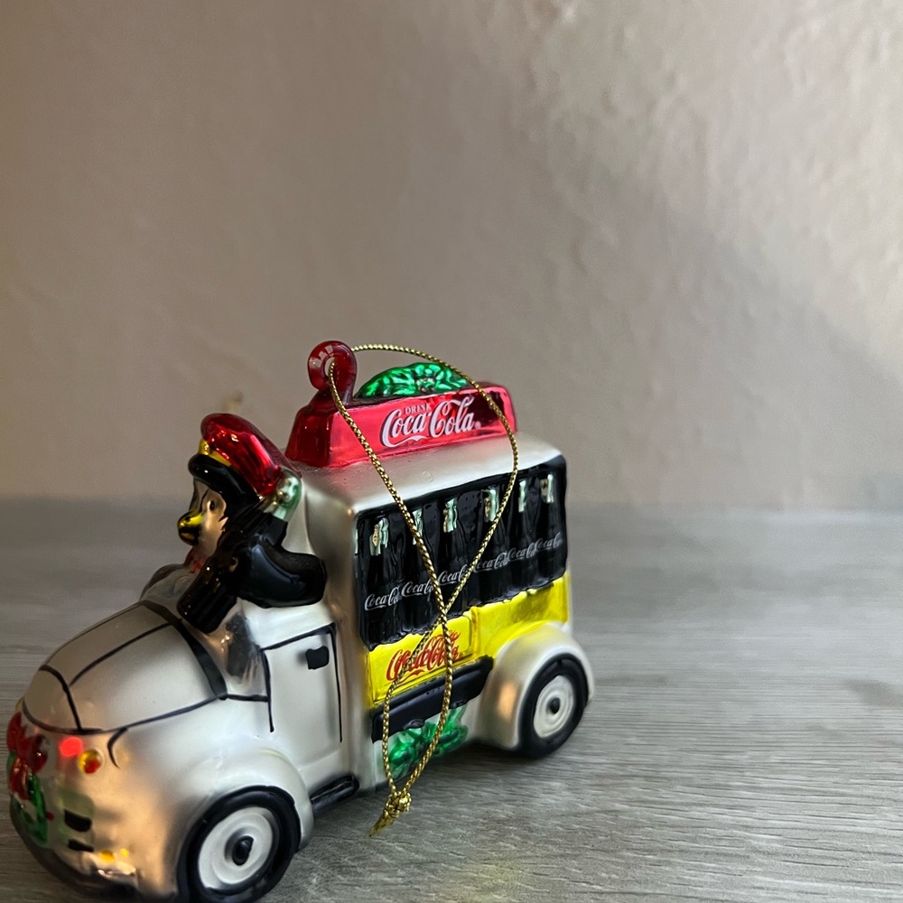Coca Cola Penguin Delivery Truck Ornament - Picture 2 of 3